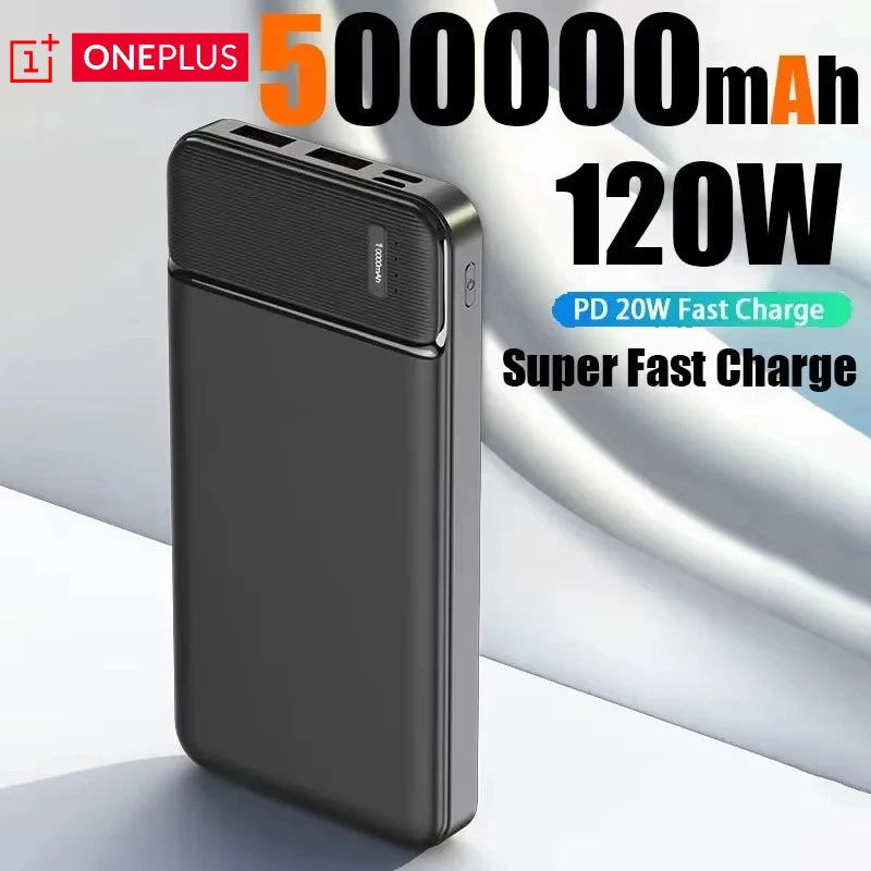 50000mAh 120W Power Bank 12W Portable Fast Charger External Battery PowerBank Capacity PowerBank Bidirectional fast charging