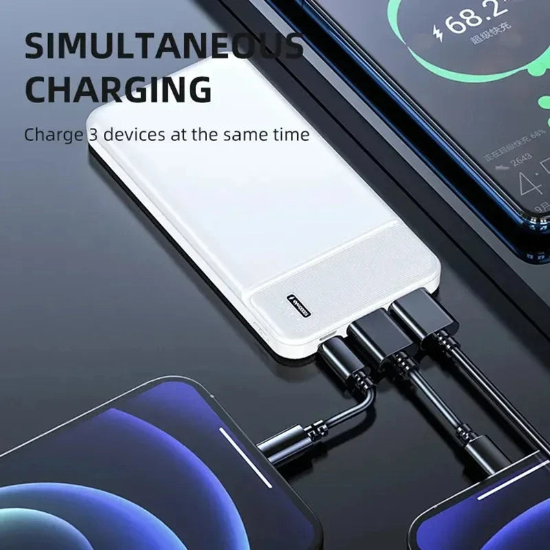50000mAh 120W Power Bank 12W Portable Fast Charger External Battery PowerBank Capacity PowerBank Bidirectional fast charging
