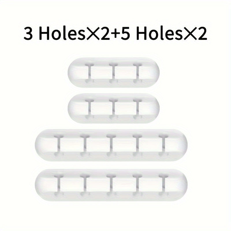 [Silicone Organizer] Silicone Cable Organizer - Desktop Management Clip for Earphone, Mouse, and Power Cords