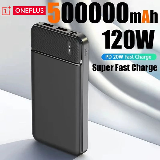 50000mAh 120W Power Bank 12W Portable Fast Charger External Battery PowerBank Capacity PowerBank Bidirectional fast charging