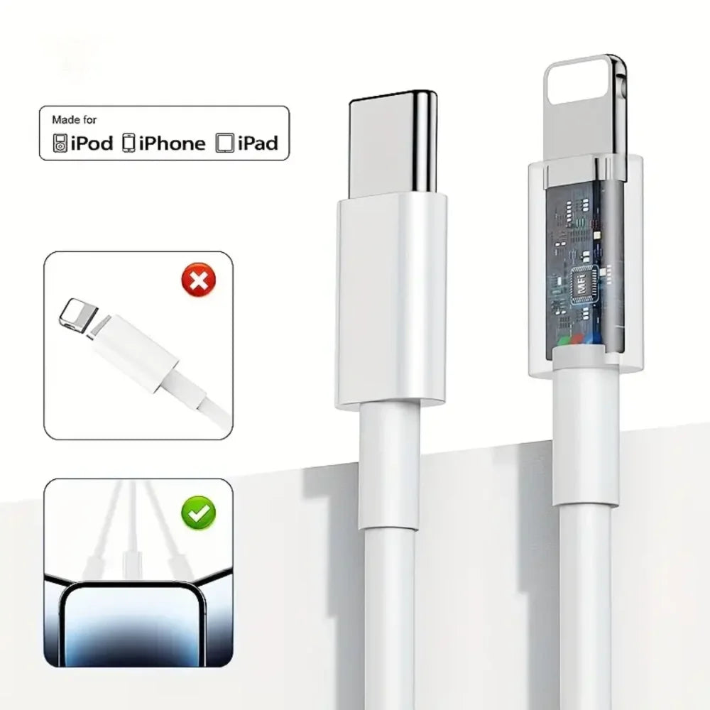 iPhone Fast Charger, 20W USB C Charger Block with USB C to Lightning Cable, Fast Compatible with iPhone14/13/12/11/XS/XR