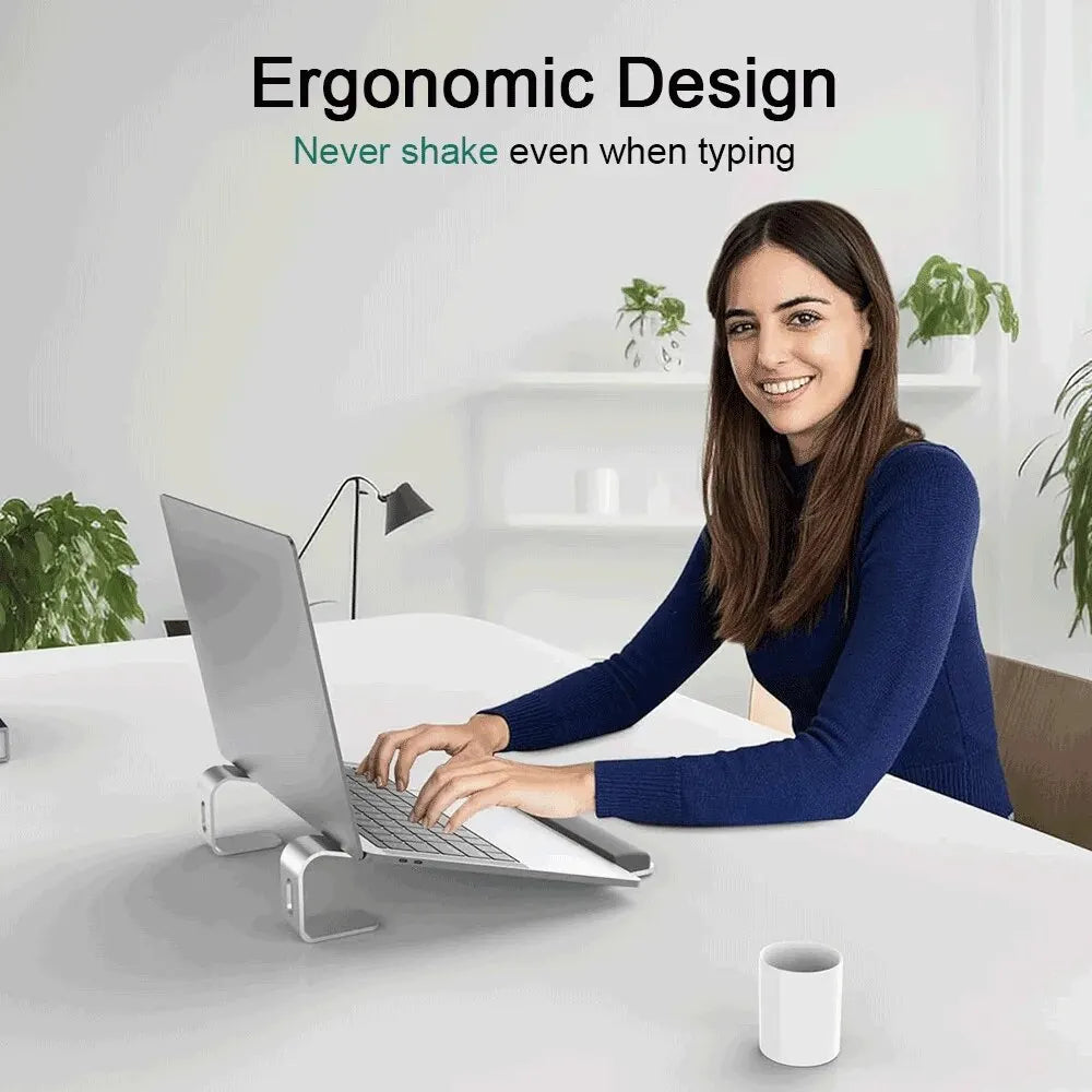 Ergonomic Laptop Stand Aluminum Alloy Laptop Stand  Aluminum Portable Laptop Stand for Base with Wrist Pad
