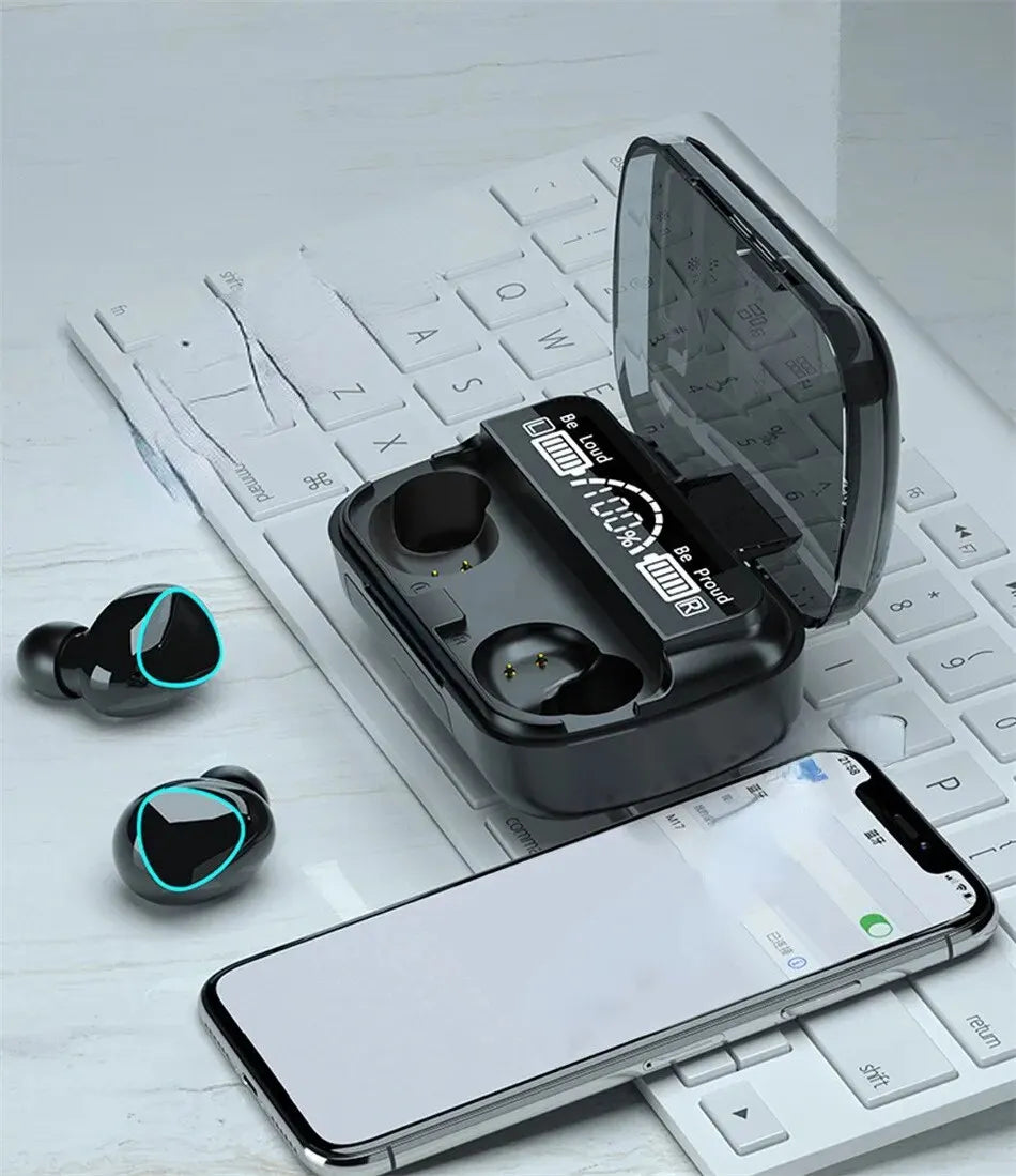 TWS Wireless Bluetooth Earphones, Gaming Earphones, Sports Earphones with Call Microphone 3D Surround Sound
