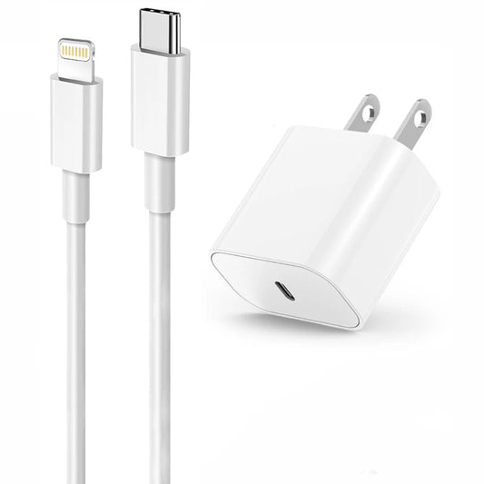 iPhone Fast Charger, 20W USB C Charger Block with USB C to Lightning Cable, Fast Compatible with iPhone14/13/12/11/XS/XR