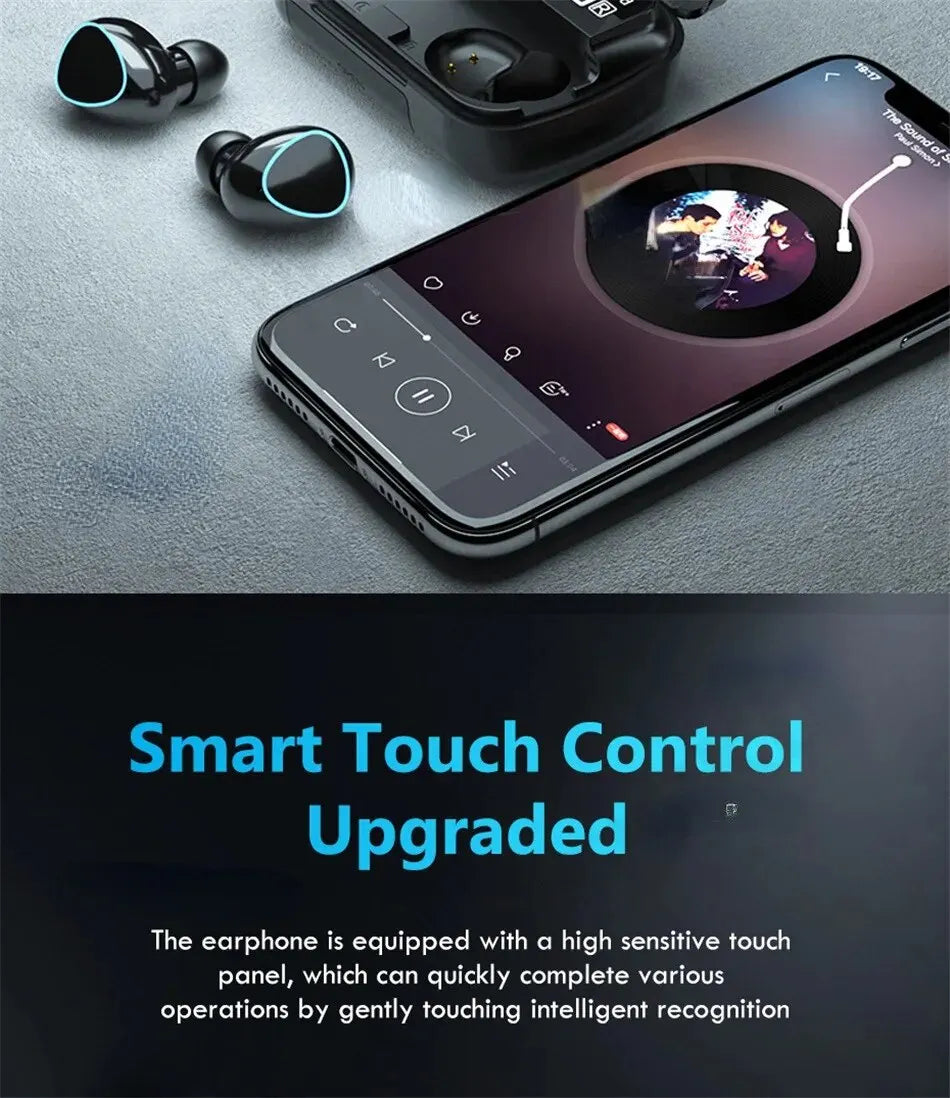 TWS Wireless Bluetooth Earphones, Gaming Earphones, Sports Earphones with Call Microphone 3D Surround Sound