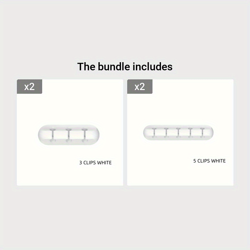 [Silicone Organizer] Silicone Cable Organizer - Desktop Management Clip for Earphone, Mouse, and Power Cords