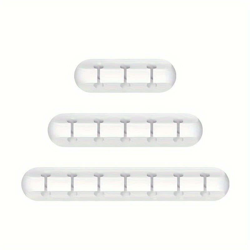 [Silicone Organizer] Silicone Cable Organizer - Desktop Management Clip for Earphone, Mouse, and Power Cords